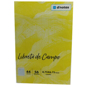 LIBRETA TOPOGRAFIA D NOTAS (PORTADA AMARILLA)
