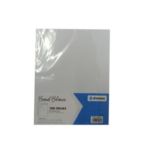 BOND 20 BLANCO D NOTAS 8 x11 100 HOJAS