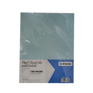 BOND 20 D NOTAS 8.5x11 PASTEL SURTIDO PAQ 100 H