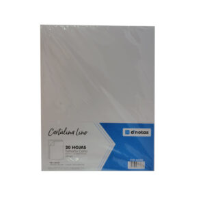 CARTULINA LINO D NOTAS CARTA 250 GRS PAQ 20 UNID