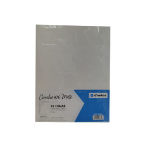 PAPEL COUCHE 100 MATE CARTA 25 UNIDADES