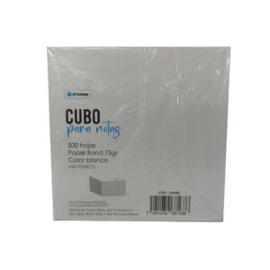 CUBO MULTIUSOS BLANCO 500 HOJAS D NOTAS (9x9 CM)
