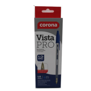 BOLIGRAFO AZUL CORONA 1.0MM X 12 UDS