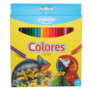 LAPIZ POINTER CAJA 24 COLORES LARGO HEXAGONAL