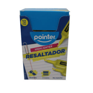 MARCADOR FOSFORESCENTE POINTER AMARILLO FP-6021-YW