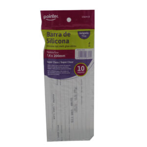 BARRA DE SILICON DELGADA POINTER 20CM 10 PZAS