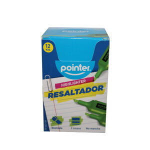 MARCADOR FOSFORESCENTE POINTER VERDE FP-6021-GR