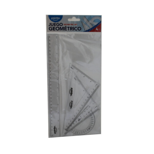 JUEGO DE GEOMETRICAS POINTER 1230A 4 PZAS 30CM