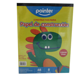 PAPEL CONSTRUCCION POINTER 9"x12" X 48 HOJAS