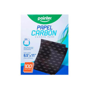 PAPEL CARBON CARTA POINTER NEGRO PAQ 100