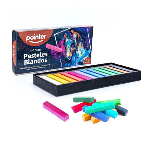 TIZA PASTEL SECO POINTER 12 COLORES
