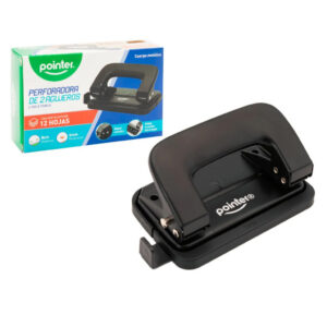 PERFORADORA POINTER 2 HUECOS 8CM 12 HOJAS