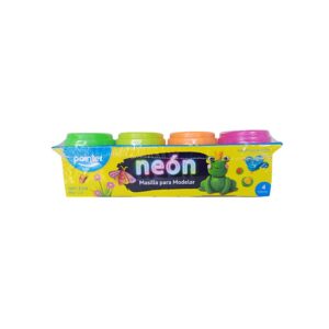 PLASTILINA PARA MOLDEAR POINTER NEON 4 UNIDADES