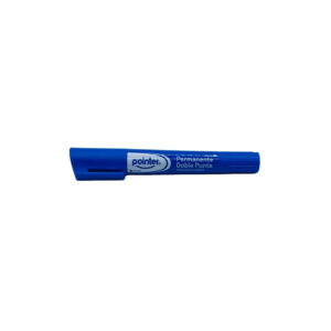 MARCADOR PERMANENTE DOBLE PUNTA POINTER AZUL