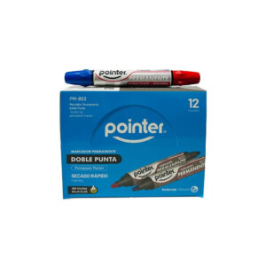 MARCADOR PERMANENTE DOBLE PUNTA POINTER BICOLOR