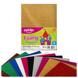 FOAMY ESCARCHADO POINTER COLORES SURTIDOS 10UNDS
