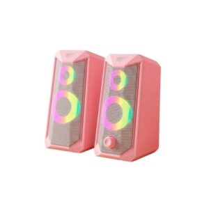 PARLANTE HAVIT GAMING RGB ROSADO