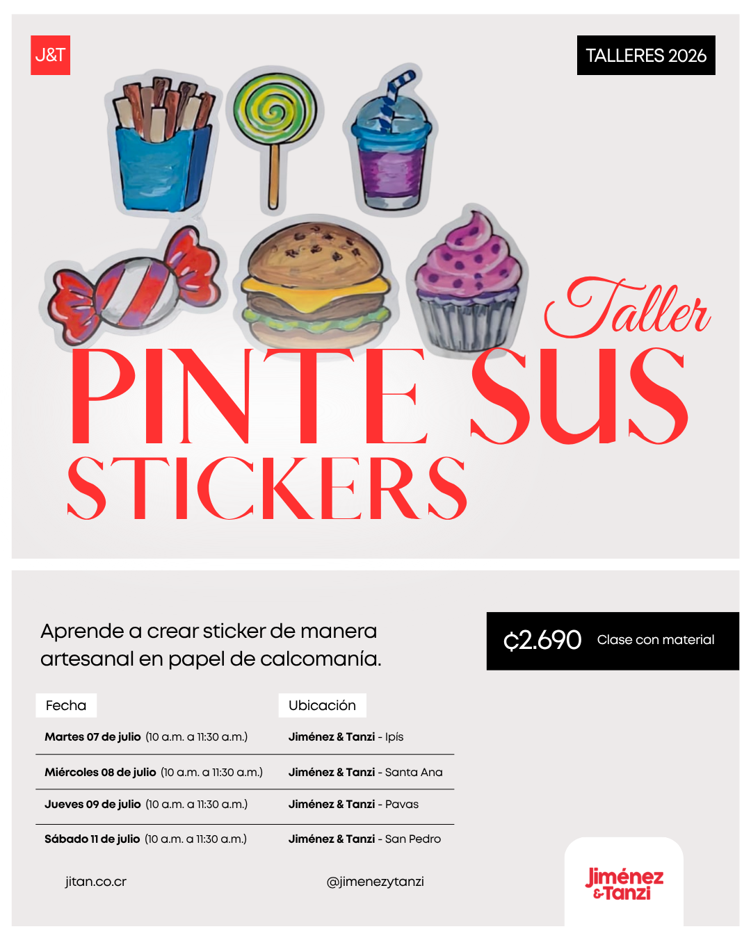 Taller Pinte sus Stickers