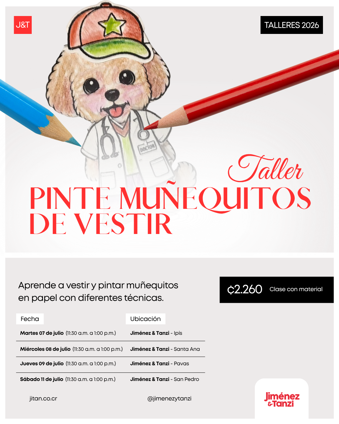 Taller Pinte muñequitos de vestir
