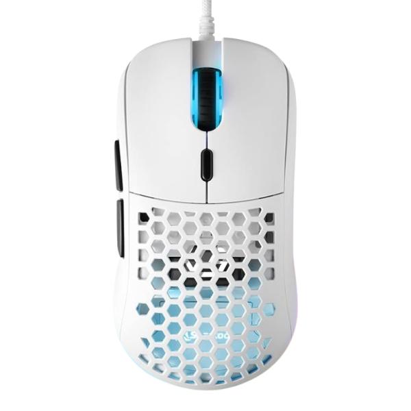 MOUSE GAMING RGB SHARKOON LIGHT 180 ALÁMBRICO USB 12000 DPI 4044951031092 BLANCO