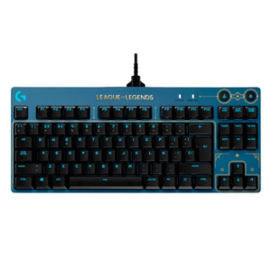 TECLADO GAMING RGB LOGITECH G PRO LEAGUE OF LEGENDS TKL MECÁNICO ALÁMBRICO ESPAÑOL 920-010533 AZUL / NEGRO