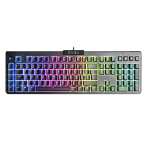 TECLADO GAMING RGB EVGA Z12 MEMBRANA  ALÁMBRICO USB ESPAÑOL 834-W0-12SP-K2 NEGRO