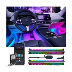CABLE DE LUCES GOVEE RGBIC INTERIOR CAR LIGHT-CON CONTROL REMOTO- H6119 H61190A1-OF-LA
