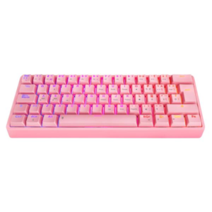 TECLADO GAMING RGB EAGLE WARRIOR KGY182U0001C 60% MECÁNICO ALÁMBRICO USB ESPAÑOL ROSADO