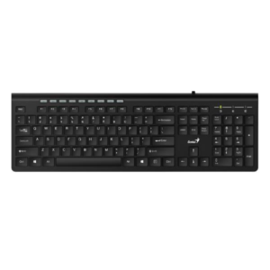 TECLADO GENIUS SLIMSTAR 230II MEMBRANA ALÁMBRICO USB ESPAÑOL 31310048401 NEGRO