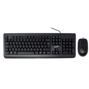 TECLADO Y MOUSE GENIUS KM-160 ALÁMBRICO USB ESPAÑOL 31330001414 NEGRO