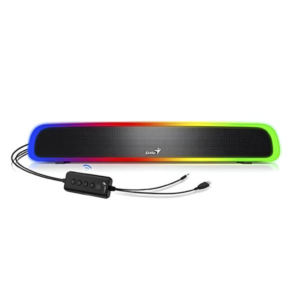 BARRA DE SONIDO RGB GENIUS 200BT 4W BLUETOOTH 3.5MM 31730045400 NEGRO