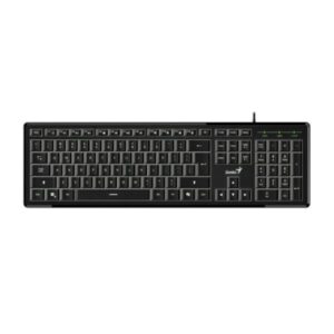 TECLADO GENIUS SLIMSTAR 820 MEMBRANA ALÁMBRICO USB ESPAÑOL 31310055401 NEGRO