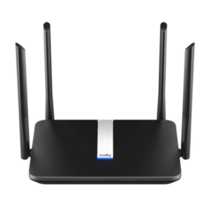 ROUTER INALAMBRICO CUDY X6 2.0  DOBLE BANDA 5GHZ  AX1800  WI-FI 6 CUDY MESH GIGABIT NEGRO