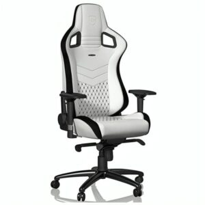 SILLA GAMING NOBLECHAIRS  EPIC CUERO SINTÉTICO NBL-PU-WHT-001 BLANCO