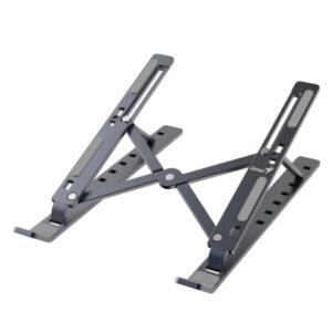 SOPORTE PARA LAPTOP GENIUS G-STAND M250 COMPATIBLE CON LAPTOP CELULAR Y TABLET CON 7 NIVELES AJUSTABLES 31250023400 GRIS