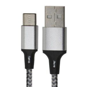 CABLE USB-C A USB-A 2.0 NOVA FAD31218002C CARGA RAPIDA 1.8M NYLON BLANCO