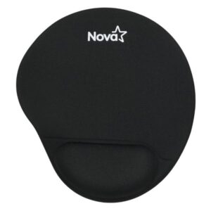 MOUSE PAD NOVA FXX21252001C GRANDE 8.5 PULG X 10 PULG GEL Y TELA NEGRO