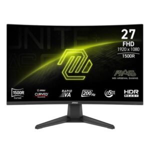 MONITOR MSI MAG 276CF E20 27 PULG CURVO 1920 X 1080 200 HZ ANTI-GLARE HDMI Y DP 9S6-3CE11M-045
