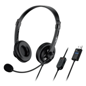 HEADSET GENIUS HS-230U ALÁMBRICO USB 2.4M 31710021401 NEGRO