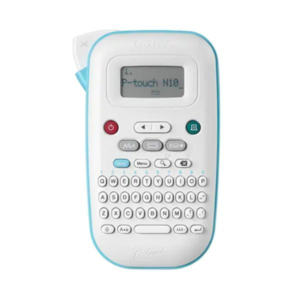 IMPRESORA DE ETIQUETA BROTHER PTN10 PORTÁTIL COMPATIBLE CON P-TOUCH BTAG 12MM Y CON TECLADO QWERTY BLANCO