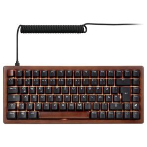 TECLADO GAMING RGB SHARKOON SKILLER SGK50 S3 WOOD PBT MECÁNICO ALÁMBRICO USB ESPAÑOL 4044951042715 NEGRO