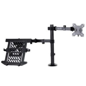 SOPORTE DE ESCRITORIO PARA MONITOR Y LAPTOP NOVA FDBM2008001C 14 PULG-32 PULG VESA 75X75 100X100 8KG NEGRO