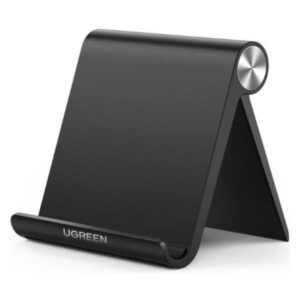 SOPORTE DE ESCRITORIO UGREEN LP106 PARA TELEFONO / TABLET PORTÁTIL MULTIÁNGULO COMPATIBLE 4 PULG A 7.9 PULG 50747 NEGRO