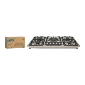 COCINA DE GAS DE 5 QUEMADORES WINNING STAR ST-5661 RQZ-532-WST-16419 PLATEADO
