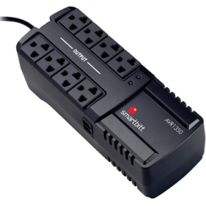 REGULADOR DE VOLTAJE SMARTBITT SBAVR1350 1350VA 675W 8 TOMAS 95?148 VCA NEGRO