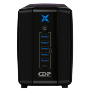 UPS CDP R-UPR1008 1000VA 500W UPS LINEA INTERACTIVA 120VAC AVR 8 TOMAS NEGRO