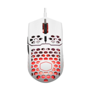 MOUSE GAMING RGB COOLER MASTER MM711 ALÁMBRICO USB 16000 DPI ULTRALIGERO MM-711-WWOL1 BLANCO
