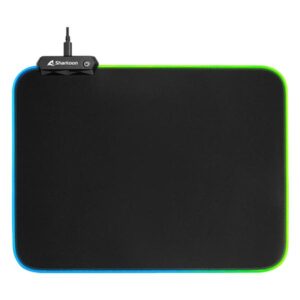 MOUSE PAD GAMING SHARKOON 1337 V2 XL TEXTIL Y GOMA 4044951029952 NEGRO