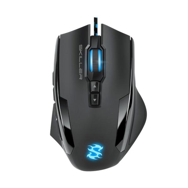 MOUSE GAMING RGB SHARKOON SKILLER SGM1 ALÁMBRICO USB 10800 DPI 4044951018963 NEGRO