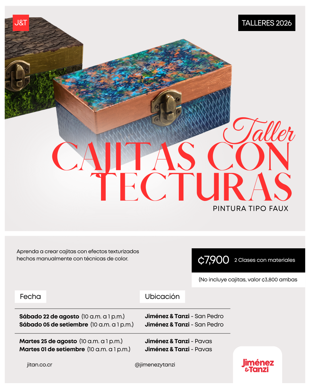 Taller Cajitas con Tecturas